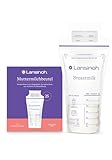 Lansinoh Muttermilchbeutel - 25 Stück - zum sicheren Aufbewahren und Einfrieren von Muttermilch - hygienisch & platzsparend