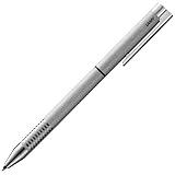 Lamy logo brushed twin pen Multifunktionsstift – zeitloser Druckbleistift & Kugelschreiber im eleganten Metallgehäuse – inkl Kugelschreibermine M 21 in schwarz & Feinstrichmine M 41 (0,5 mm)