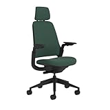 Steelcase Series 1 Ergonomischer Bürostuhl mit LiveBack Lumbalstütze, 4D-Armlehnen, anpassbarer Kopfstütze Tiefer Wald