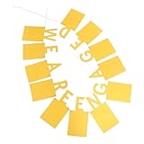Veemoon 1 Stück Stylische Verlobung Wimpelkette Glitzerpapier für Feierliche Anlässe und Bedeutungsvolle Partydekoration für Verlobungsfeiern und Hochzeiten