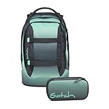 Satch pack Schulrucksack Set 2tlg. inkl. Schlamperbox (Gradient Mint)