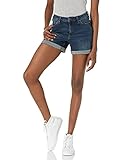 Amazon Essentials Damen Shorts aus Denim, 10 cm, Dunkles Jeansblau, 38-40