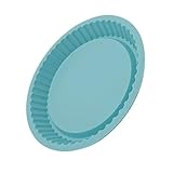 Amosfun Runde Kuchenform: Pizzablech, Silikon-kuchenform, Flan-pfanne, Silikon-backblech, Antihaftbeschichtet, Backgeschirr Für Den Backofen in Der Küche Zu Hause