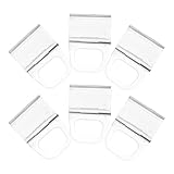 JUMPLAWN 6 Stück Kabellose Rollo Zugclips 20mm Plissee Befestigungsclips Transparent Rostbeständige Rollo Halterungen für Einfache Montage und Stabile Befestigung von Fensterjalousien