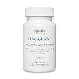 NautuGena HerzGlück/OLEACTIV/L-Arginin & Weißdorn/Vitamin B6/ B9/ B12 / 120 Kapseln HPMC (30-Tage-Packung)