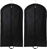 FCSNJH Kleidersack, 2 Stück Anzug Schutzhülle, Staubdicht Kleidersäcke, Hochwertiger Anzug Transporttasche Atmungsaktive Anzugtasche für Anzug Jacken und Kleid Aufbewahrung Kleiderhülle (60x100cm)