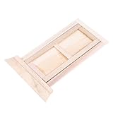 Sosoport 1 Stück Mini-Puppenhaustür weihnachtsdeko Holztür Türmodellverzierung Mini-Tür-Modell Mini Haustür Mini-Verzierung Mini House Accessory Minitür hölzern Weiß Zufällige Farbe