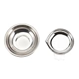 GRIRIW 2 Stück Schmuck Waage Post- rostfrei tailliert Gewichte elektronisch Mini kitchen scale kücjenwaagen Wiegezubehör schmuckwaage kpchenwaage Haushaltswaage Karat- -Tablett Silver