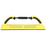 Lambo Handschleifblöcke, Handschleifbrett mit gebogener Einstellung, manuelles Schleifwerkzeug für 70 mm Maschensand, leichter Schleifpapierhalter mit Griff, bequemer Griff, hintere Nut