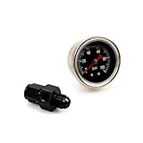Universal-Kraftstoffdruckmessgerät, Flüssigkeit, 0-100 psi Ölpressen-Messgerät, 1/8 NPT mit An6-Kraftstoffdruck-Abnahme, 6 an Adapter für Auto und LKW