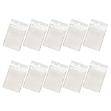 JOINPAYA Transparente Selbstklebende Notizzettel 10 Stück Kleine Memo Aufkleber aus Kunststoff Haftnotizblock für Büro Schule und Zuhause