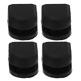 LIGIGWASH 4 Stück Stoßdämpfendes Polster für Plattenspieler Isolationsfüße für Audiogeräte Rekordspieler Stabilisator Plattenspieler-Isolationspads plattentellerauflage Black