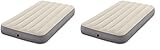 Intex 64101 - Luftmatratze Einzelbett Dura-Beam Single High, Aufblasbare Matratze mit Ventil, Geeignet für 1 Person, PVC, Mehrfarbig, 99x191x25 cm (Packung mit 2)
