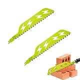 2 Stück Professionelle Stein Sägeblätter, Säbelsägeblätter, Sägeblätter Säbelsäge, Säbelsägeblatt Hartmetall, Säbelsägeblatt Steinfür Porenbeton, Holz, Metall, Ziegel, Beton, Professional (12inch)