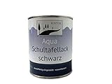 Schultafellack Tafelfarbe Aqua innen & außen schwarz 750ml