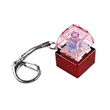 ZYMIADOU Keyboards Schlüsselanhänger Mechanische Tastatur-Tester mit mehrfarbiger LED-Beleuchtung für Stressabbau, Legierungsbasis, Studentenzubehör