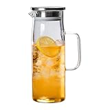 Einzigartige Glaskanne Borosilikat Material Glaskaraffe für heiße und kalte Getränke für Familienfeiern Borosilikat-Krug