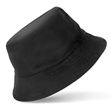 Sibba Fischerhut Baumwolle Bucket Hat Sonnenhut Faltbar Anglerhut Freizeit Sommerhut mit Breiter Krempe Weich Atmungsaktiv Strandkappe Damen Herren Camping Reisen Wandern Buschhut Doppelseitig