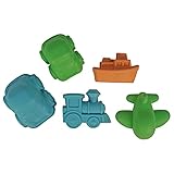 BEST SPORTING Sandformen-Set I Verschiedene Ausführungen I 5-teilig: Maritim, Obst, Bauwerke, Fahrzeuge I 8-teilig: Dinosaurier I Im Sandkasten, am Strand oder auf dem Spielplatz