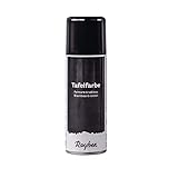 Rayher 38218576 Tafelfarbe-Spray, Sprühdose 200 ml, Tafelfarbe für Kreidetafel, Tafelfarbe zum Aufsprühen, erzeugt eine beschreibbare Fläche für Kreide, schwarz matt