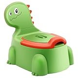 Töpfchen für Kinder Kindertoilette Baby Toilette Kindertopf Dinosaurier Themen Potty Klo Babytopf Kind Topf WC Toepfchen Kleinkinder Training Tragbares Ab 1-6 Jahr Jungen Mädchen Kindertöpfchen Grün