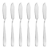 GRÄWE Fischmesser Königstein Set 6-teilig, Fischset für 6 Personen, Messer für Fisch, Edelstahl poliert, spülmaschinengeeignet