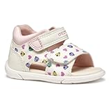 Geox Baby-Mädchen B ZAPITO Girl Sandal, White/Multicolor, 22 EU