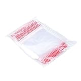 OFFICER PRODUCTS Zip Beutel Druckverschluss 4 x 6 cm / 100 Stück (1er Pack)/ Transparent Glasklar/Druckverschlussbeutel Zip Set/Zipper-Beutel/Polybeutel/aus Fester LDPE-Folie Lebensmittelecht