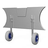 SUPROD Heckräder Slipräder Schlauchbooträder Transporträder klappbar Edelstahl ET200, grau/blau