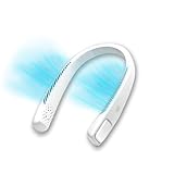 LIVINGTON Cool2Go Nackenventilator – Leichter Ventilator zum Umhängen mit 3 Stufen – mobiler Ventilator mit flexiblem Nackenband und 6 Stunden Laufzeit