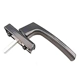 Fenstergriff Einfache Metall-Innengriff Translationsgriff Schiebeöffnung Drehfenster Fenster(Dark Grey)