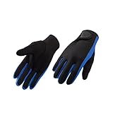 eurNhrN Tauchhandschuhe Neopren -Neopren -Neopren -Substanzen fünf Fingerhandschuhe Anti -Slip flexibel zum Schnorcheln Schwimmen Surfkajakfahren mittelgroße Blau 1 -Paar Handschuh