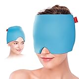 Comfytemp Gel Kühlmütze Migräne Maske, Dehnbare Kühlpads Headache Relief Hat, Kaltkompressionstherapie-Kühlpack Schlafmaske, Eiskappe für Kopfschmerzen/geschwollene Augen/Nebenhöhlen/Nervosität