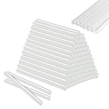 Transparent Heißklebestifte, Heißklebesticks 7 X 100 mm, 100 Stück Transparente Heißklebepistole Sticks, Heißkleber für Heißklebepistole, Klebesticks für Heimwerken Reparieren Dekorieren, Heißkleber
