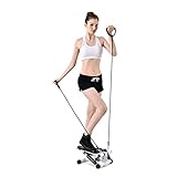 LANAZU Stepper, Beinform-Stepper, tragbarer Swing-Stepper mit Widerstandsband, geeignet für Fitnessstudio, Büro