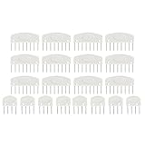 JNJOOD Set mit 20 Kämmen für Strickwaren mit Stickblock, Set mit 20 gebogenen Verriegelungen für Strickwaren zum Häkeln