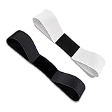 KIRVOS 2 Stück Golf Schwungtrainer, Armhaltungskorrekturgürtel in Schwarz & Weiß, für Anfänger & Fortgeschrittene, Verbessert Schwungtechnik & Handgelenkstellung, Ideal für Golf-Training