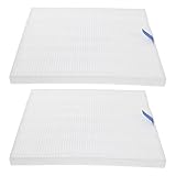 IDEANATEGRATE 2 Stück Nagelstaubfilter aus Pp Material Ersatzfilter für Elektrische Nagelstaubsauger Wiederverwendbar Kompatibel für Maniküre Staubabsauggeräte Weiß