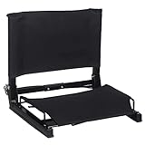 REDCAMP Stadionsitz für Tribünen mit Rückenlehne & Tasche, EXTRA Dicke Polsterung, Robuster Stahlrahmen, Klappstuhl für Konzerte, Sport, Camping, 220kg Traglast - OHNE Aufblasen