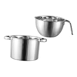 TIDTALEO 1Satz Doppelkessel Schokoladenschmelztiegel aus Schmelzschüssel für Butter Käse Wachs und Süßigkeiten für Zuhause Bäckereien und Restaurants