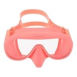 GRIRIW Kinderschwimmbrille mit Nasenschutz, zersplitterungssichere Linse, Weitsicht-Schnorchelmaske für Kinder, Jugendpool und Urlaub