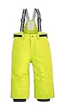 first instinct by killtec Kinder Skihose/Funktionshose mit Trägern und Schneefang FISW 33 MNS SKI PNTS, Lime, 86, 42255-000