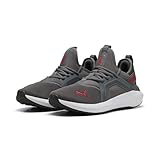 PUMA Unisex SOFTRIDE ENZO 5 Straßen-Laufschuh, COOL Dark Gray-for All TIME RED White, 43 EU