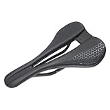 Carbon-Fahrradsitz – hohler, atmungsaktiver Sattel mit stoßdämpfender Unterstützung, leichtes Kissen, bequemes Fahrrad-Zubehör für Rennrad, Hybrid-Mountainbike, Herren, Damen, Fahrer, Ersatz-Upgrade