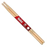 Sela Professional Maple 5B Drumsticks - ideal für sanften Rock - Schlagzeug-Sticks für Fortgeschrittene - 1 Paar Wooden-Sticks - Schlagzeug-Zubehör aus Ahornholz - ovale Kopf-Form