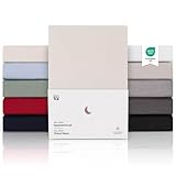 Blumtal® Premium Topper Spannbettlaken 120x200cm Jersey - Oeko-TEX zertifiziertes Bettlaken 120x200cm Baumwolle 100% - Spannbetttuch 120x200 für Topper bis 10cm - Laken Topper Bezug - Elfenbein