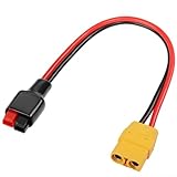 HEBEOT 30 A 12 AWG Solarmodul-Verlängerungskabel für XT90-Stecker, 30 cm Hochleistungsstrom für tragbaren Generator und Energiespeichersystem