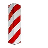 Autotür Kantenschutz, Wandkantenschutzpolster aus Reflektierendem Streifenschaum for Parkgaragen, Wandeckenkanten- und Stoßstangenschutz, Schützen Sie Ihr Auto