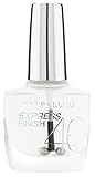 Maybelline New York Nagellack, Schnelltrocknend, Express Finish, Nr. 01 Transparent, 10 ml