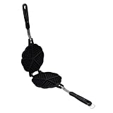 Garsent Waffeleisen-Pfanne, Herz-Waffeleisen, Machen Sie 5 Mini-Waffeln in Herzform, Elektrisches, Kleine Waffel-Backform für den Herd in der Küche für das